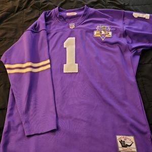 Minnesota Vikings Warren Moon Stitched Autographed Jersey